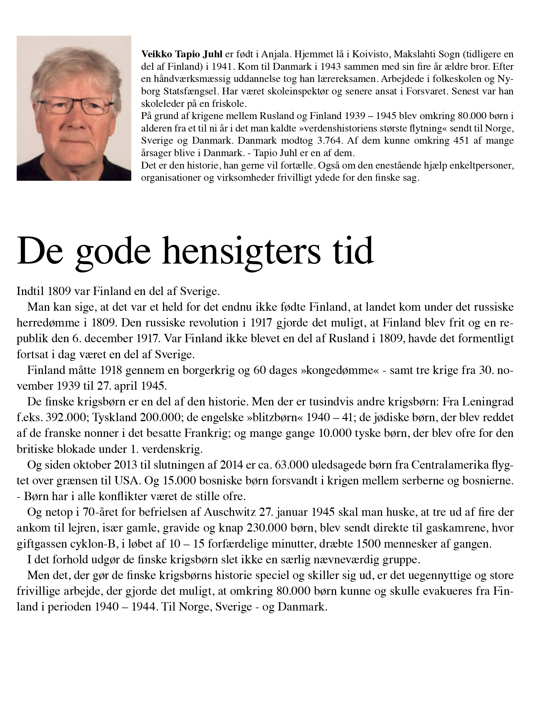 De gode hensigters tid